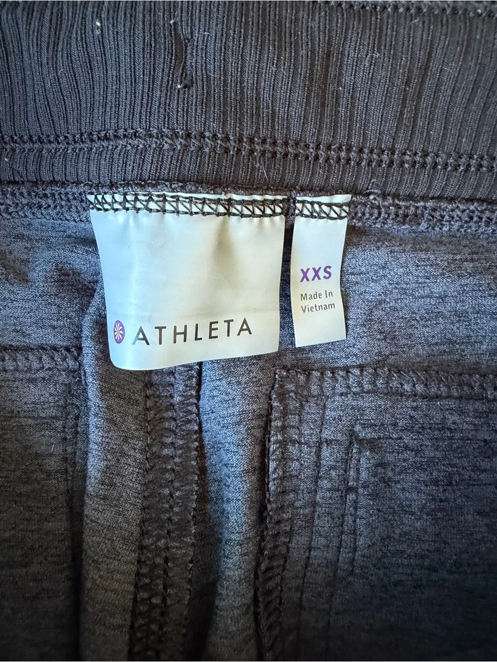 Athleta Grey Zipper Pocket Joggers Size XXS